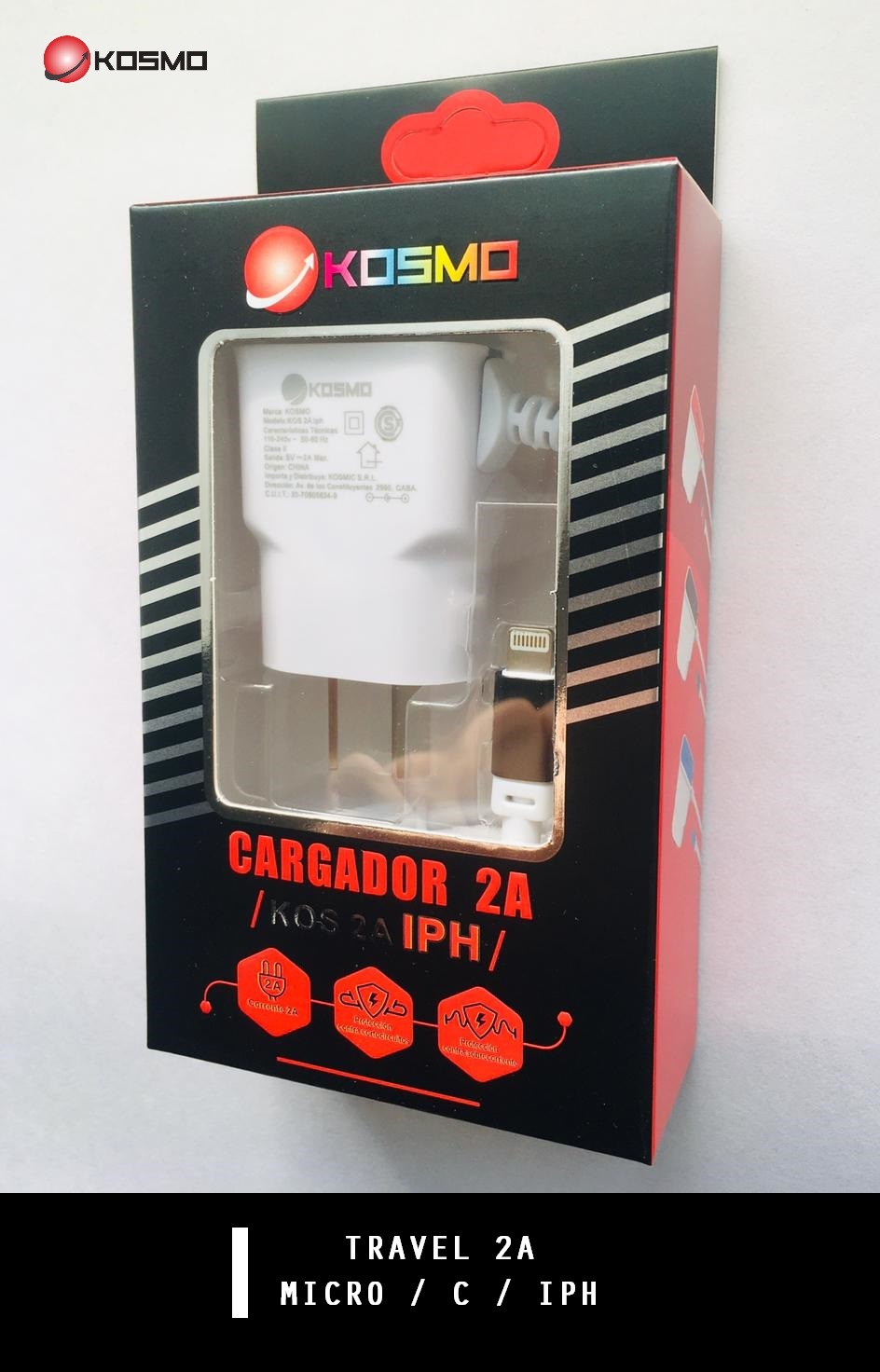 CARGADOR VIAJERO 220V 2A 